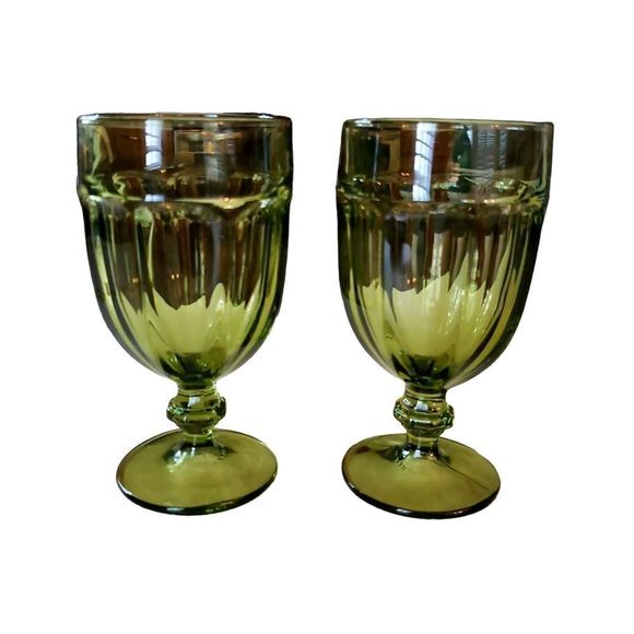 Libbey Duratuff Kitchen Setof 2 Libbey Duratuff Glass 7 Olive Green
